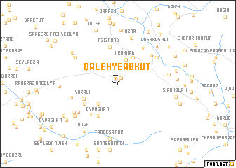 map of Qal‘eh-ye Ābkūt