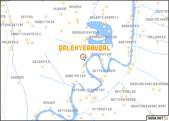 map of Qal‘eh-ye AbūQāl