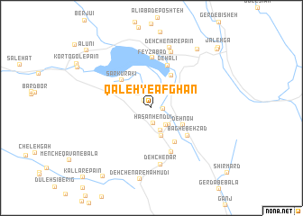 map of Qal‘eh-ye Afghān