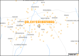 map of Qal‘eh-ye Akbarābād