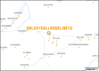 map of Qal‘eh-ye Allāhqolībeyg