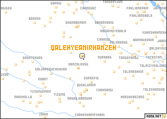 map of Qal‘eh-ye Amīr Ḩamzeh