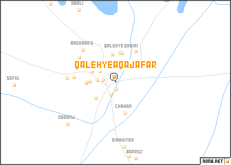 map of Qal‘eh-ye Āqā Ja‘far