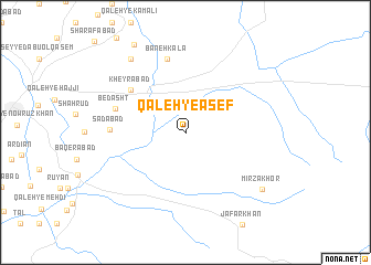 map of Qal‘eh-ye Āşef