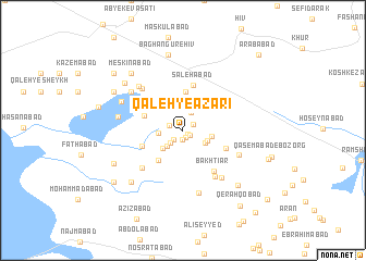 map of Qal‘eh-ye Āz̄arī