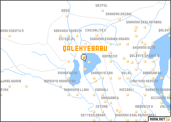 map of Qal‘eh-ye Bābū