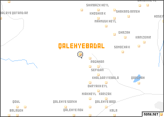 map of Qal‘eh-ye Badal