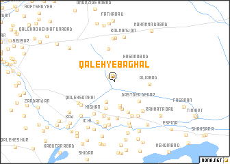 map of Qal‘eh-ye Baghal