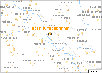 map of Qal‘eh-ye Bahāʼ od Dīn