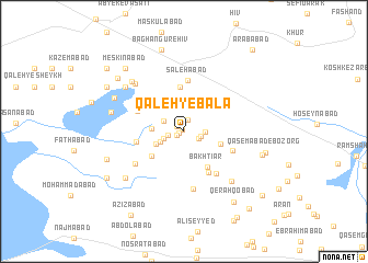 map of Qal‘eh-ye Bālā