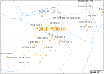 map of Qal‘eh-ye Bālā