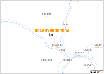 map of Qal‘eh-ye Bar Panj