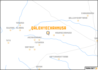 map of Qal‘eh-ye Chāh Mūsá