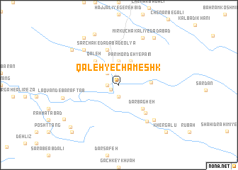 map of Qal‘eh-ye Chameshk