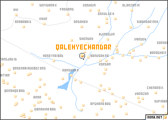 map of Qal‘eh-ye Chandār