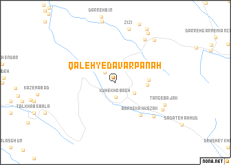 map of Qal‘eh-ye Dāvar Panāh