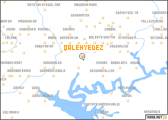 map of Qal‘eh-ye Dez