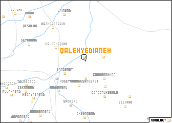 map of Qal‘eh-ye Dīāneh