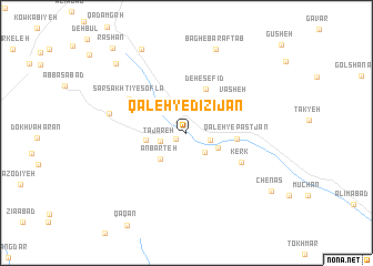 map of Qal‘eh-ye Dīzījān