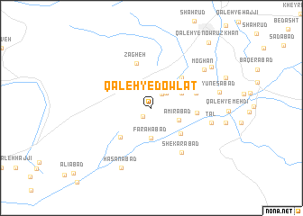 map of Qal‘eh-ye Dowlat