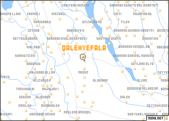 map of Qal‘eh-ye Fālā