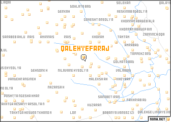 map of Qal‘eh-ye Faraj