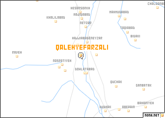 map of Qal‘eh-ye Farẕ‘alī