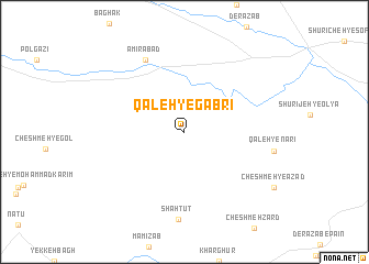 map of Qal‘eh-ye Gabrī