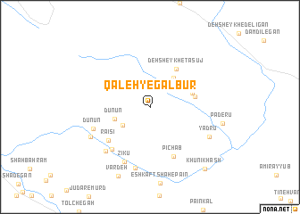 map of Qal‘eh-ye Galbūr