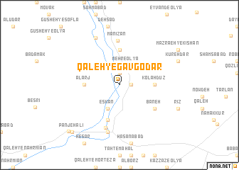 map of Qal‘eh-ye Gāvgodār