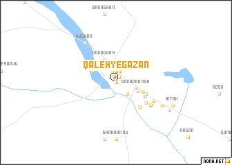 map of Qal‘eh-ye Gazān