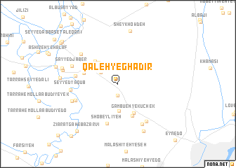 map of Qal‘eh-ye Ghadīr