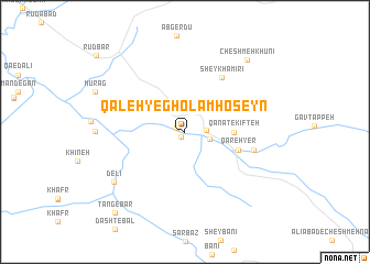 map of Qal‘eh-ye Gholāmḩoseyn