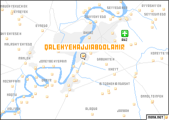 map of Qal‘eh-ye Ḩājjī ‘Abd ol Amīr