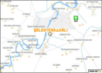 map of Qal‘eh-ye Ḩājjī ‘Alī