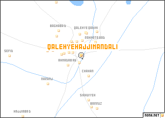 map of Qal‘eh-ye Ḩājjī Mand‘alī