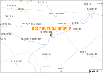 map of Qal‘eh-ye Ḩājjī Naşīr