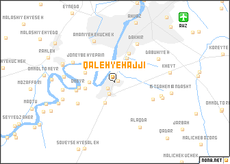 map of Qal‘eh-ye Ḩājjī