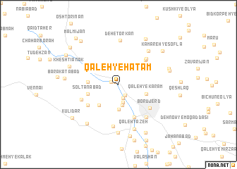 map of Qal‘eh-ye Ḩātam