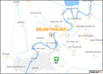 map of Qal‘eh-ye Ḩejāzī