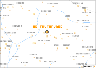 map of Qal‘eh-ye Ḩeydar