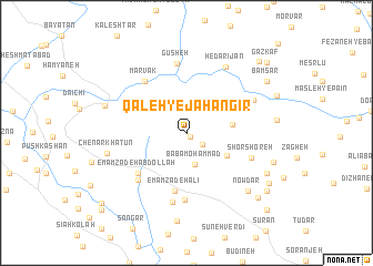 map of Qal‘eh-ye Jahāngīr