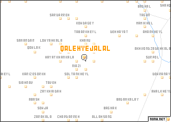 map of Qal‘eh-ye Jalāl