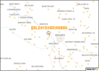 map of Qal‘eh-ye Karīmābād