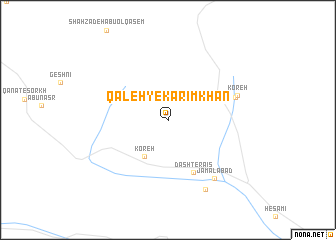 map of Qal‘eh-ye Karīm Khān