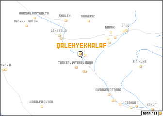 map of Qal‘eh-ye Khalaf