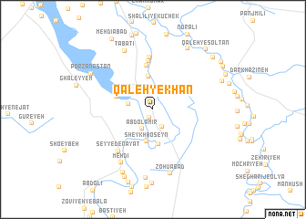 map of Qal‘eh-ye Khān