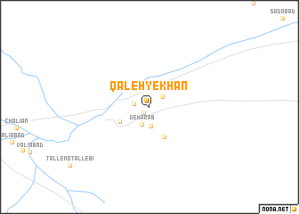 map of Qal‘eh-ye Khān