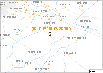 map of Qal‘eh-ye Kheyrābād