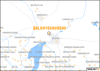 map of Qal‘eh-ye Khvoshk